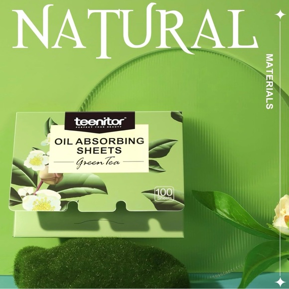 💙🆕💙 Teenitor Oil Blotting 100 Sheets for Face Green Tea Oil Absorbing Tissue - Picture 3 of 6